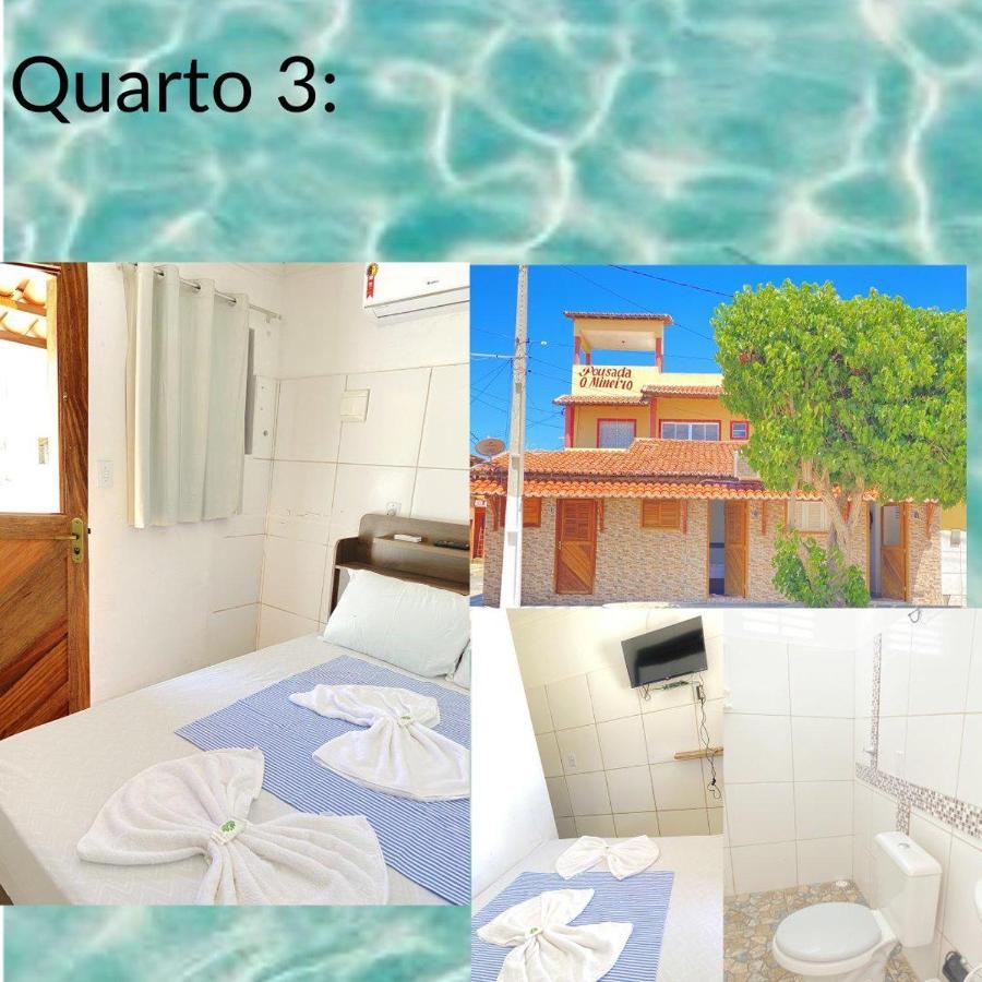 Hotel Pousada O Mineiro - Frente Para O Rio Galinhos Esterno foto